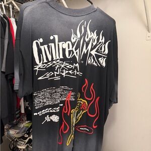 CivilRegime Black Graphic T-Shirt